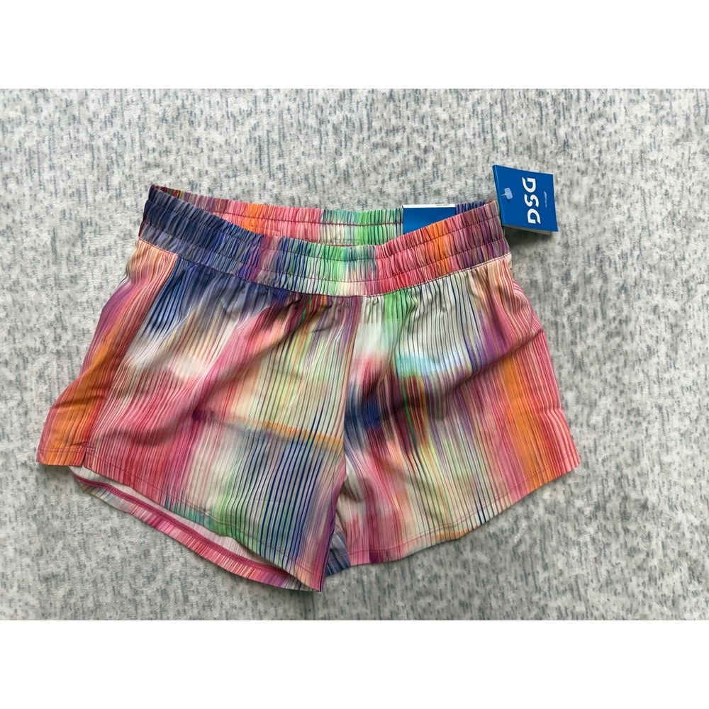 DSG Girls Stride Short Prismatic Reflection XL Mid-Rise Athletic Shorts NEW